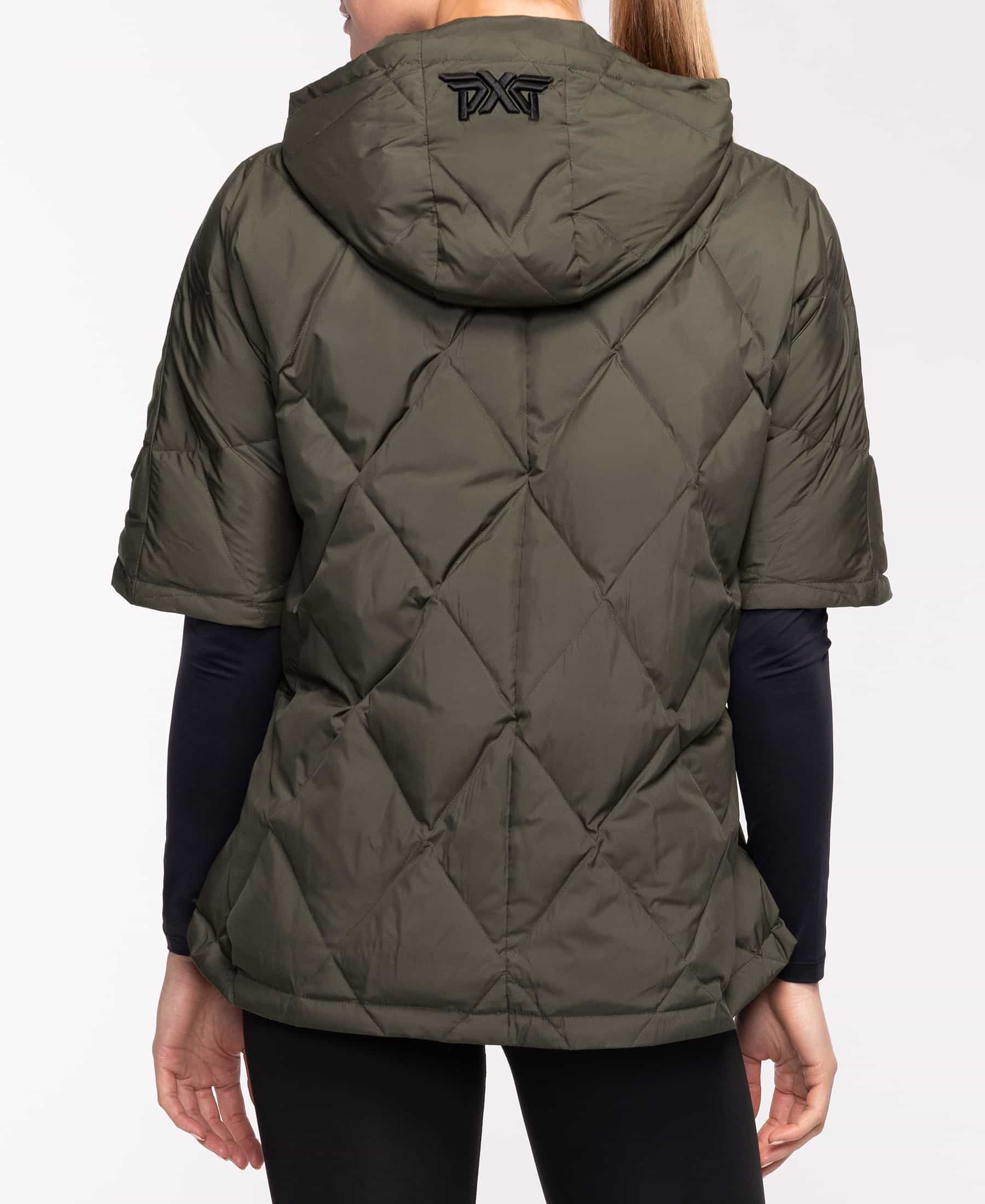 Poncho on sale puffer coat